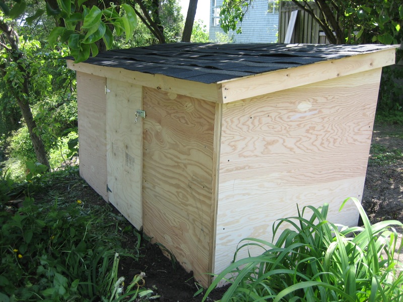 Coop, back view